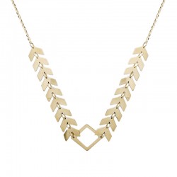 Female gold necklace 14K