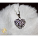 Necklace with heart by steel 