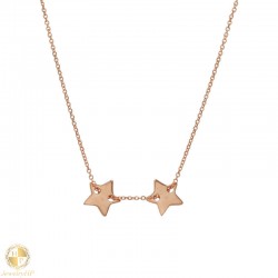 Necklace with two stars