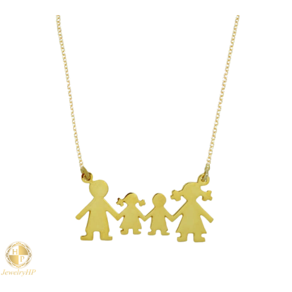Necklace family by gold 