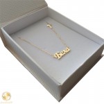 Gold necklace with name Bela