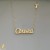 Gold necklace with name Olya