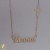 Gold necklace with name Elena