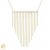 Female gold necklace curtain bar 