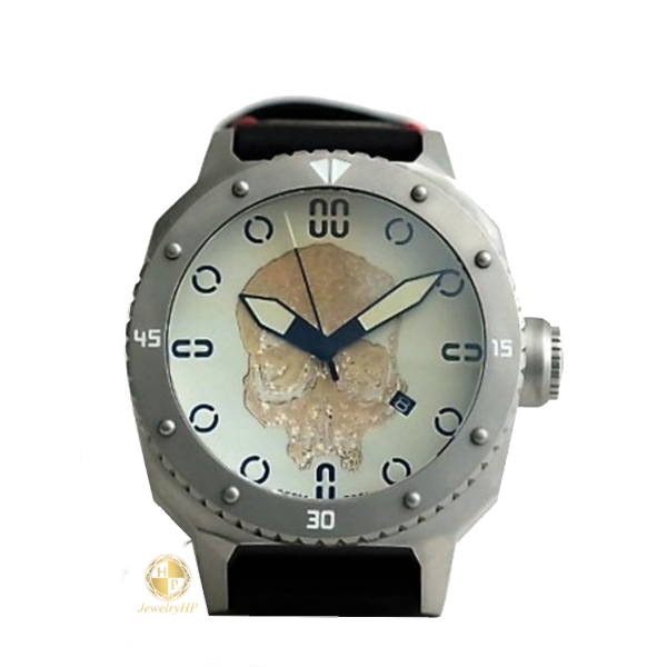 Ανδρικό ρολόι Baldieri με νεκροκεφαλή W410714