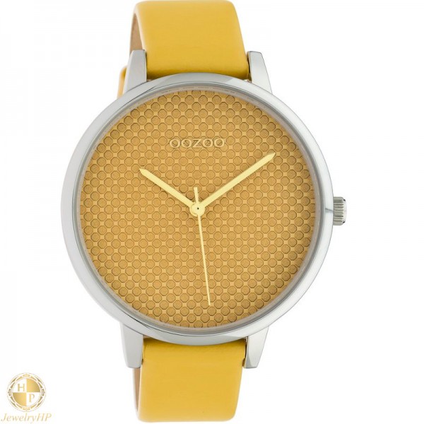 OOZOO γυναικείο ρολόι με δερμάτινο λουρί W4107C10590