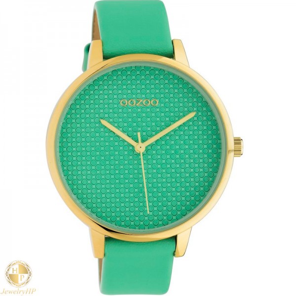 OOZOO γυναικείο ρολόι με δερμάτινο λουρί W4107C10593