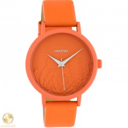 OOZOO γυναικείο ρολόι με δερμάτινο λουρί W4107C10605