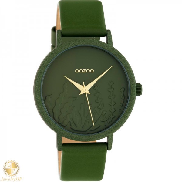 OOZOO γυναικείο ρολόι με δερμάτινο λουρί W4107C10608