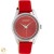 OOZOO παιδικό ρολόι με κόκκινο δερμάτινο λουρί W4107JR309