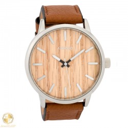 OOZOO ανδρικό ρολόι με ξύλινο καντράν